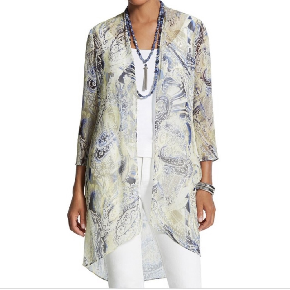 Chico’s Arielle Duster Cardigan NWT size 0
